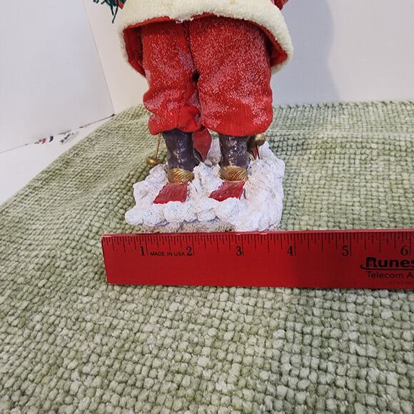 CBK Ltd Skiing Santa Figurine 9.5" Christmas Decor Vintage Style - Picture 10 of 13